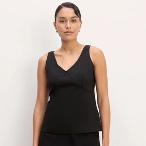 Everlane Dream V-neck tank top black size S